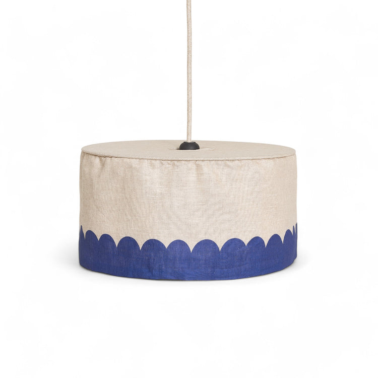 VIBES. Linen lampshade Blue diam. 40 cm