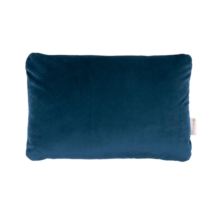 VIBES. Double-Sided Rectangular Cushion Eco-Velvet Night Blue 44x28x9