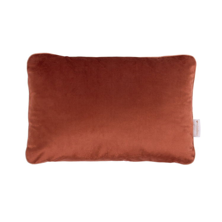 VIBES. Double-Sided Rectangular Cushion Eco-Velvet Wild Brown 44x28x9