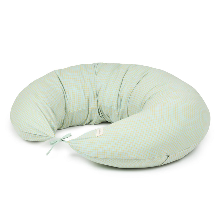 STORIES. Maternity pillow Limited edition Green Lemon Grid