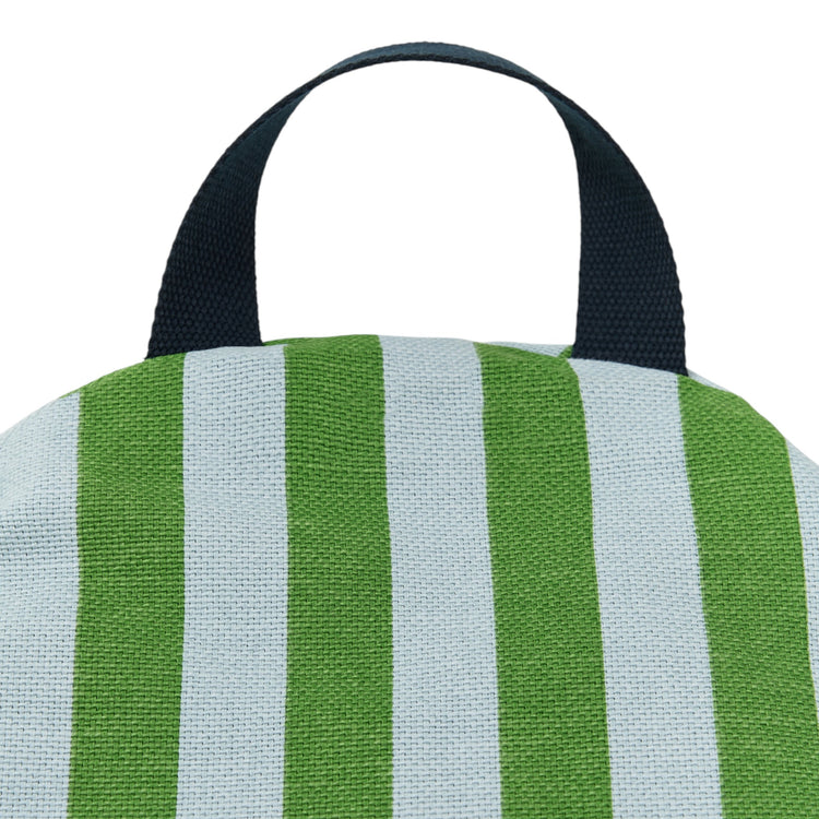 BLISS. Long beanbag - kid size - Green Blue Stripes