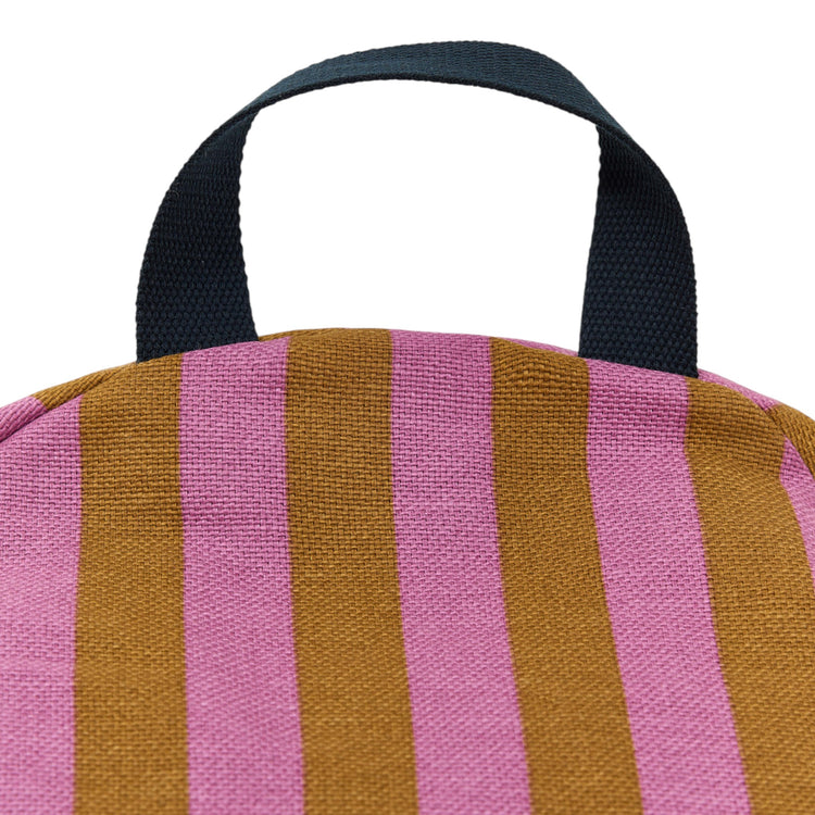 BLISS. Long beanbag - kid size - Pink Curry Stripes