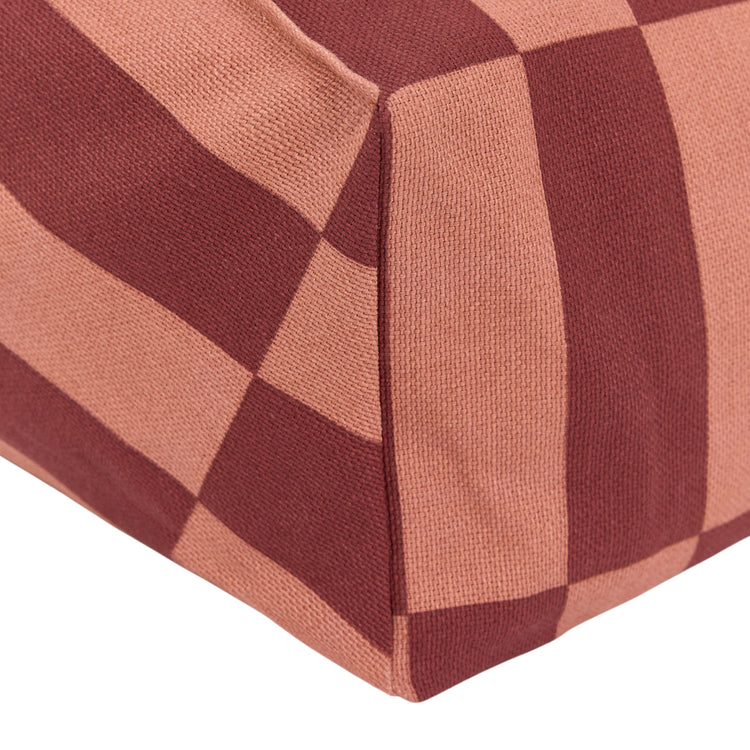 VIBES. Armchair beanbag - kid size - Maroon Tiles