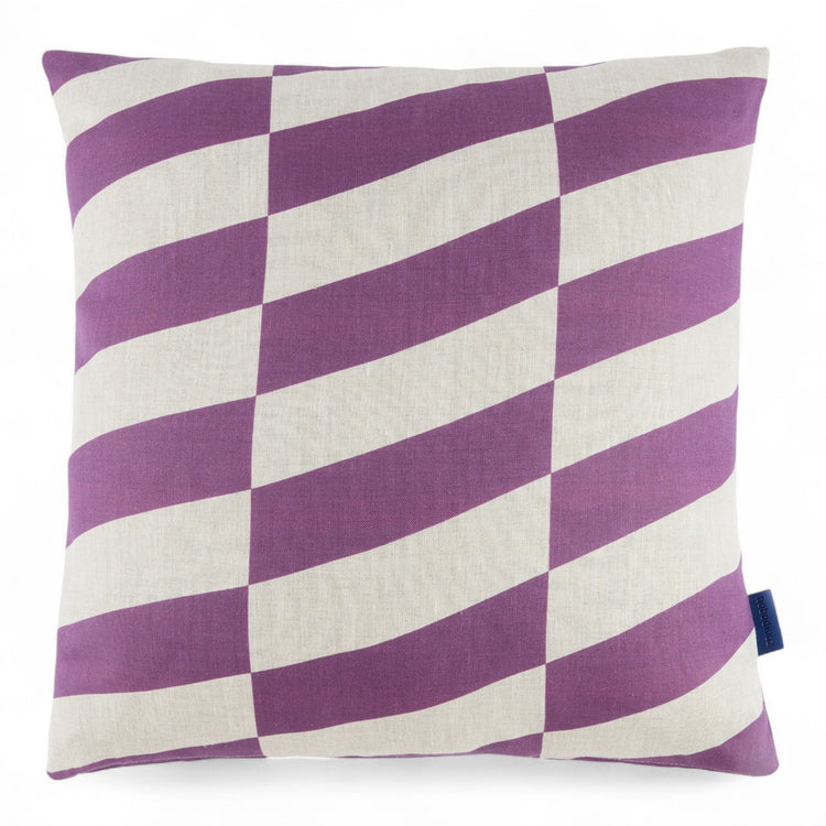 STANLEY. Μαξιλάρι τετράγωνο Purple Diagonal Tiles 45x45