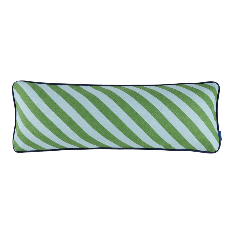 RAY. Μαξιλάρι ορθογώνιο Green Blue Stripes 70x25