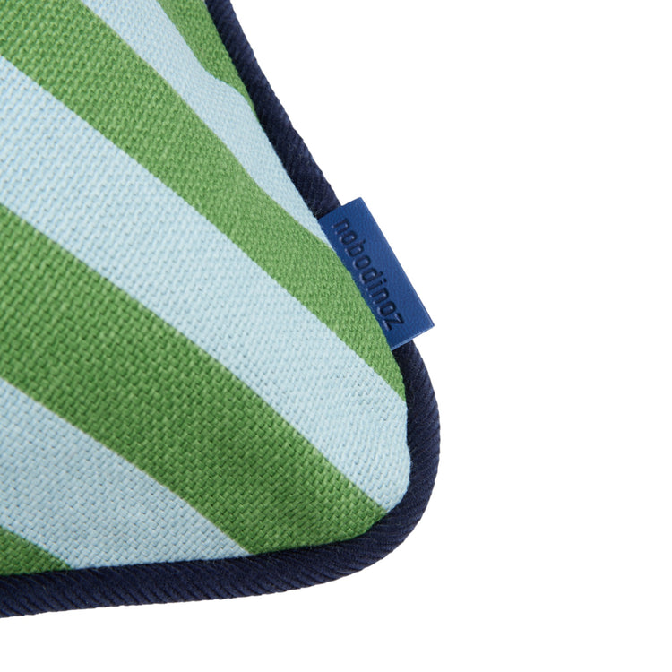 RAY. Μαξιλάρι ορθογώνιο Green Blue Stripes 70x25
