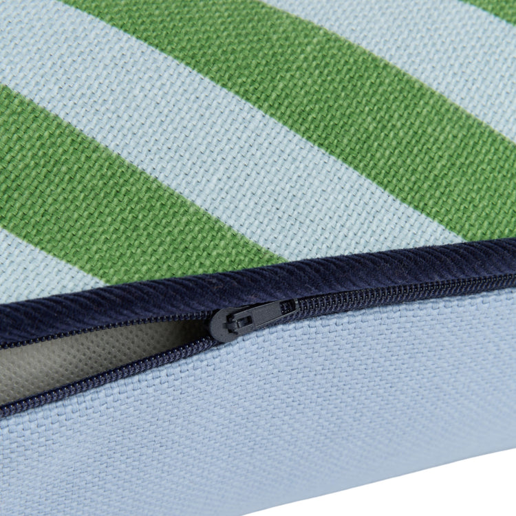 RAY. Μαξιλάρι ορθογώνιο Green Blue Stripes 70x25