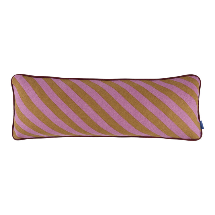 RAY. Μαξιλάρι ορθογώνιο Pink Curry Stripes 70x25