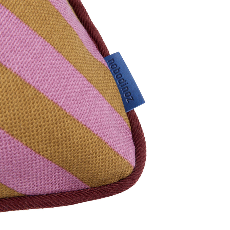 RAY. Μαξιλάρι ορθογώνιο Pink Curry Stripes 70x25