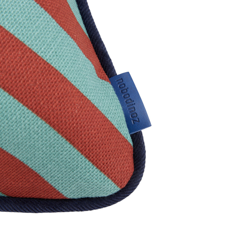 RAY. Μαξιλάρι ορθογώνιο Red Teal Green Stripes 70x25