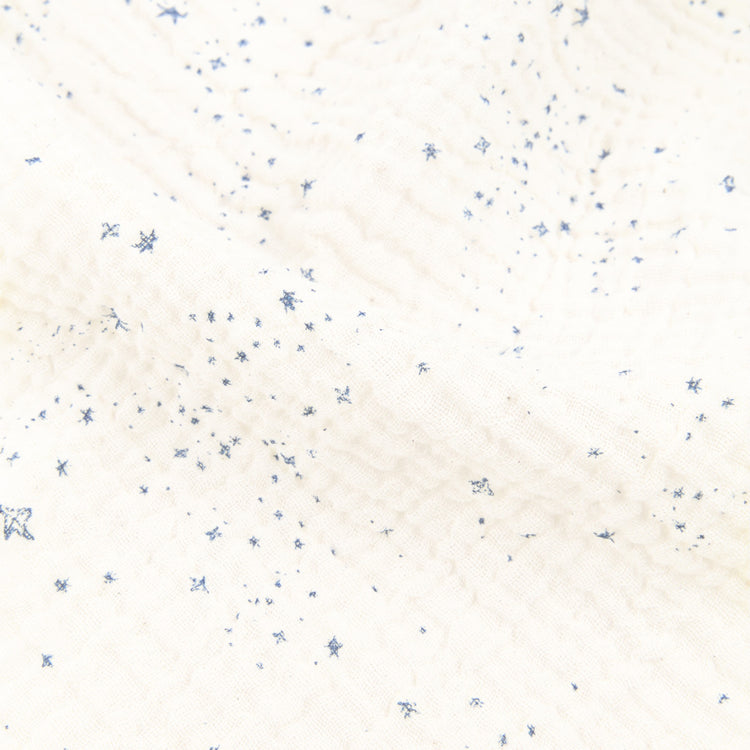 WABI SABI. Kid duvet cover set in washed double muslin Blue Milky Way 100x140 + 45x40