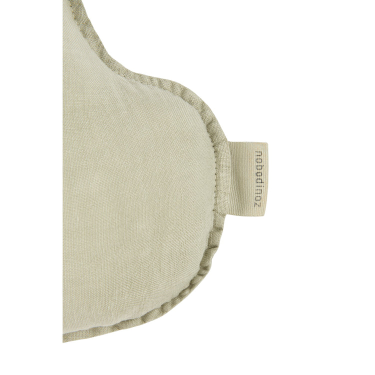 L1N0. Cloud cushion French linen Green Matcha