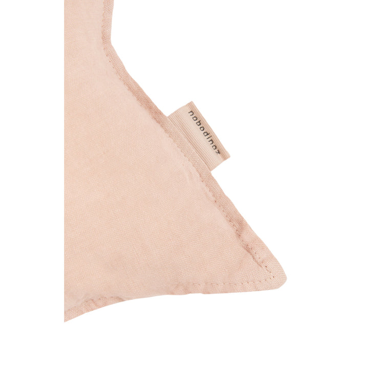 L1N0. Star cushion French linen Powder Pink
