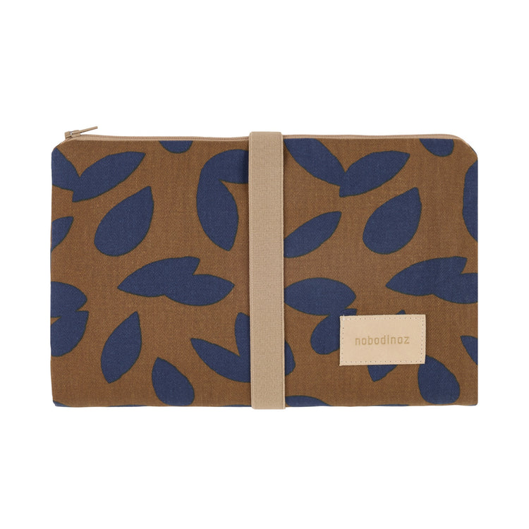 HYDE PARK. Waterproof changing pad Blue Leaves