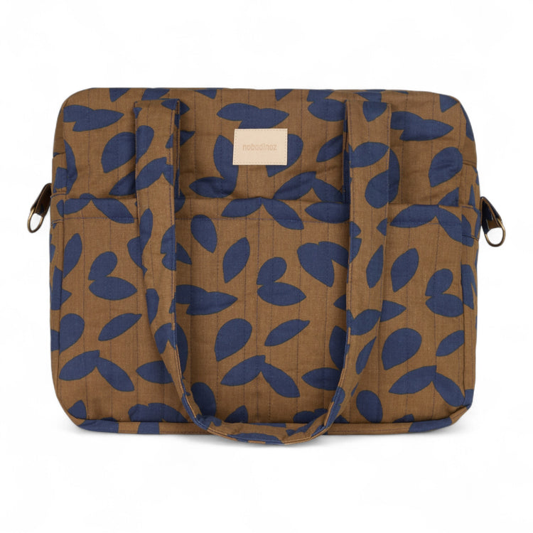HYDE PARK. Waterproof stroller bag Blue leaves