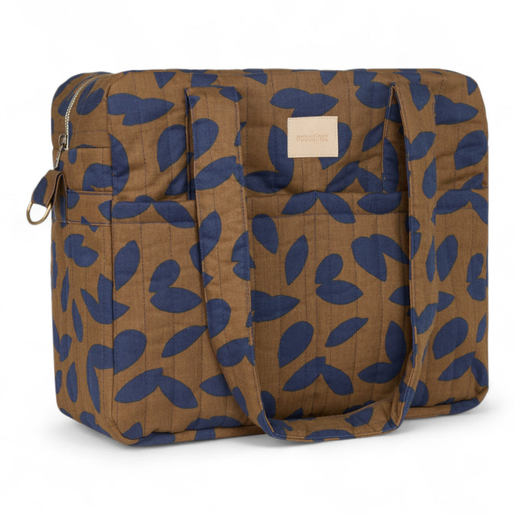 HYDE PARK. Waterproof stroller bag Blue leaves