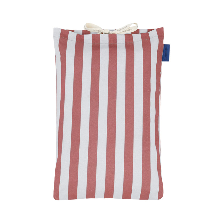 SHELDON. Single bed duvet cover Maroon Stripes 150x200