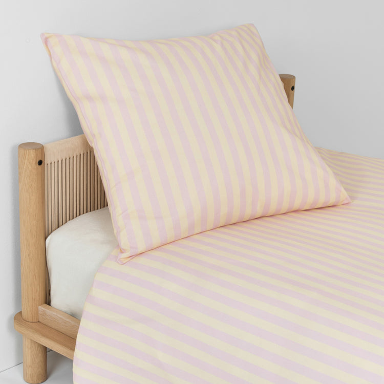SHELDON. Pillow case Pink stripes 60x60
