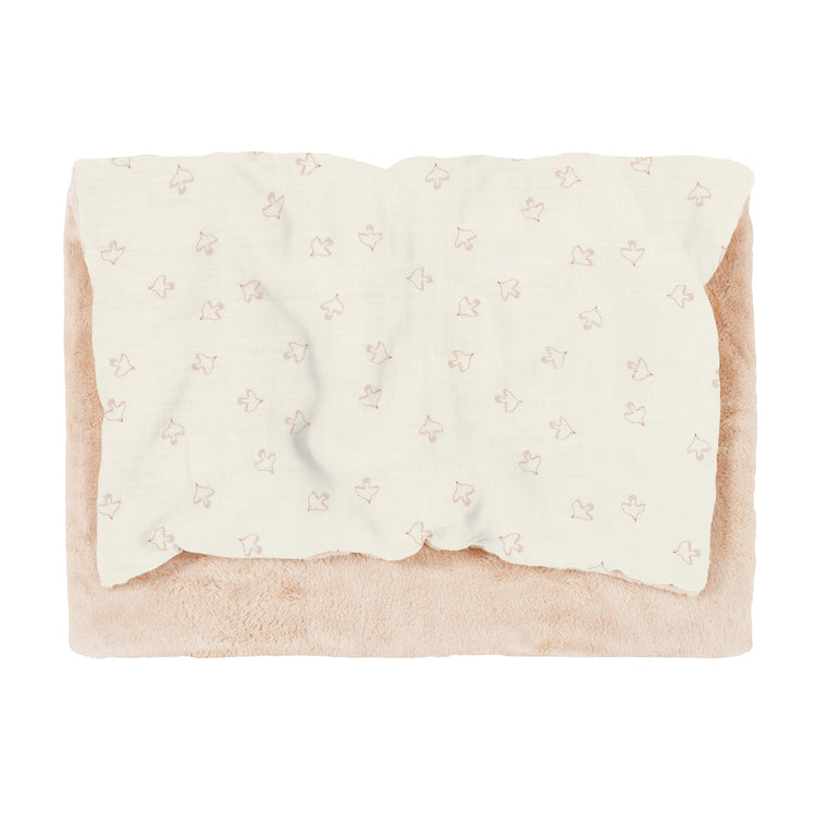 WABI SABI. Muslin winter blanket Brown Hoshi Birds 70x100