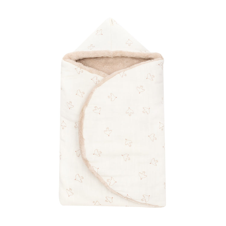 WABI SABI. Winter baby nest Cozy Brown Hoshi Birds 75x35x10