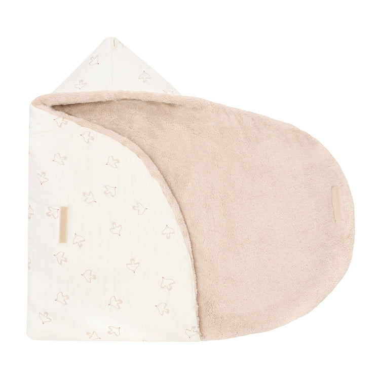 WABI SABI. Winter baby nest Cozy Brown Hoshi Birds 75x35x10