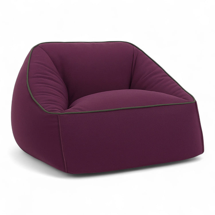 ARNOLD. Armchair beanbag - adult size - Prune