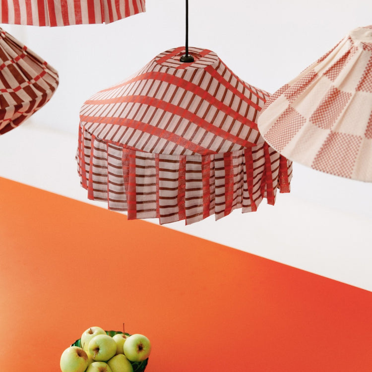 VIBES. Pendant lampshade Nicole Red Brown Mosaic 50cm
