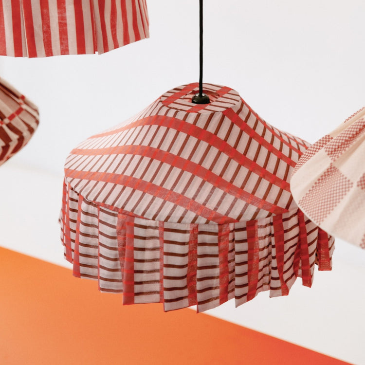 VIBES. Pendant lampshade Nicole Red Brown Mosaic 50cm