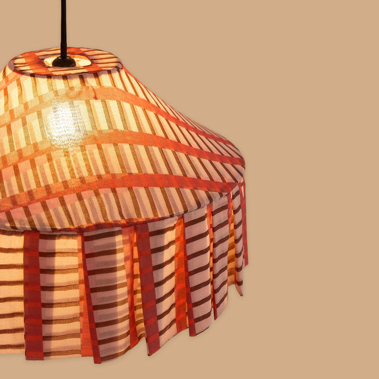 VIBES. Pendant lampshade Nicole Red Brown Mosaic 50cm