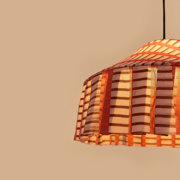 VIBES. Pendant lampshade Nicole Red Brown Mosaic 50cm