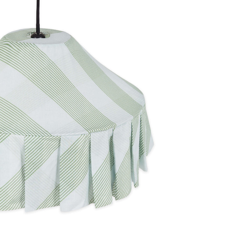 VIBES. Pendant lampshade Nicole Green Diagonal Stripes 50cm