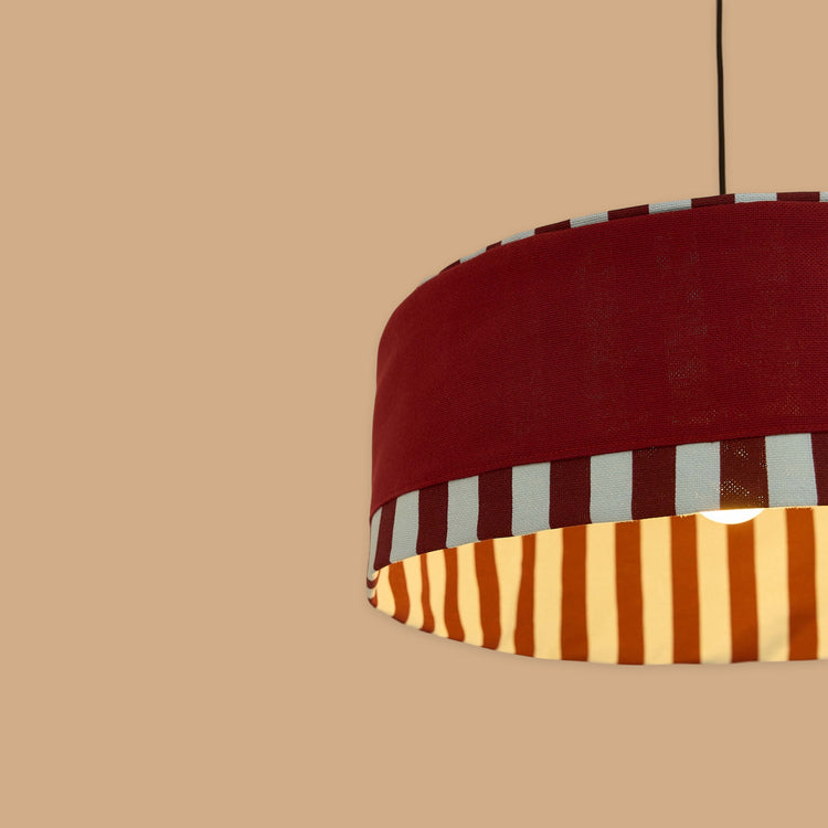 VIBES. Pendant lampshade Paul Burnt Red 50cm