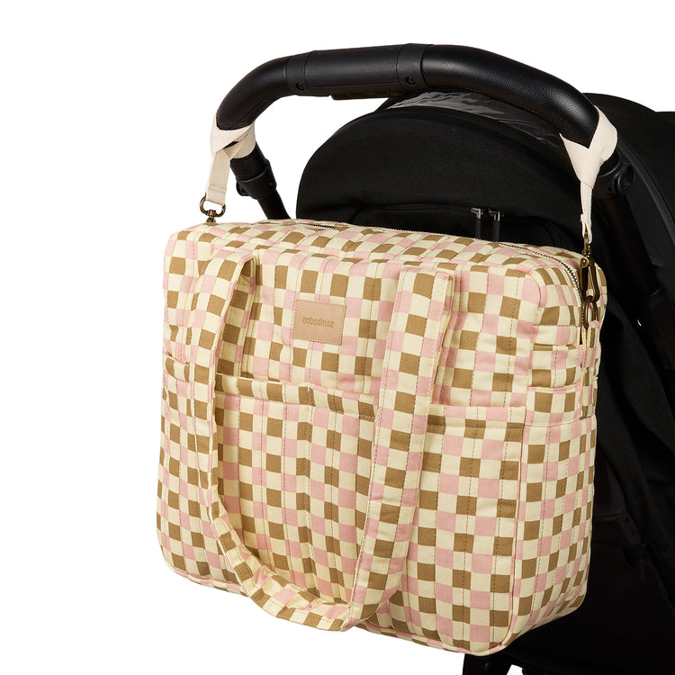 HYDE PARK. Waterproof stroller bag Yellow Pink Mosaic