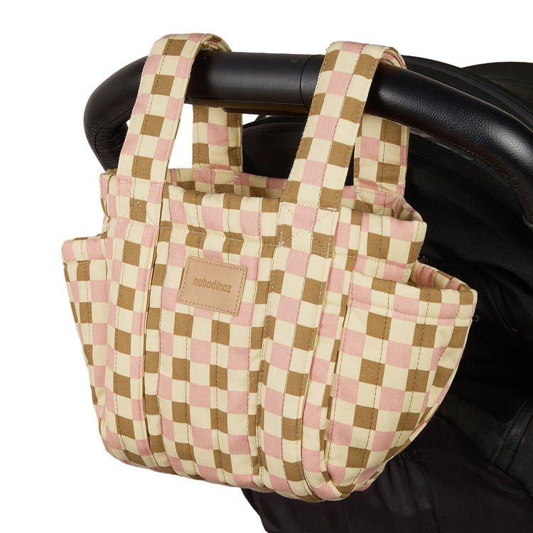 HYDE PARK. Stroller organizer Yellow Pink Mosaic