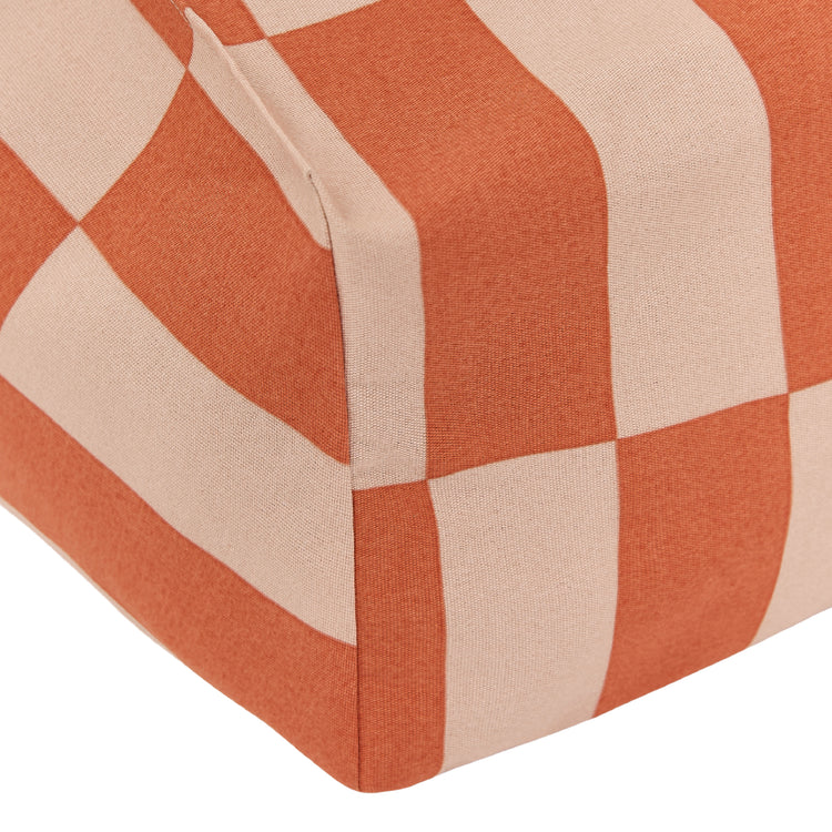 VIBES. Outdoor armchair beanbag - kid size -Tangerine Tiles