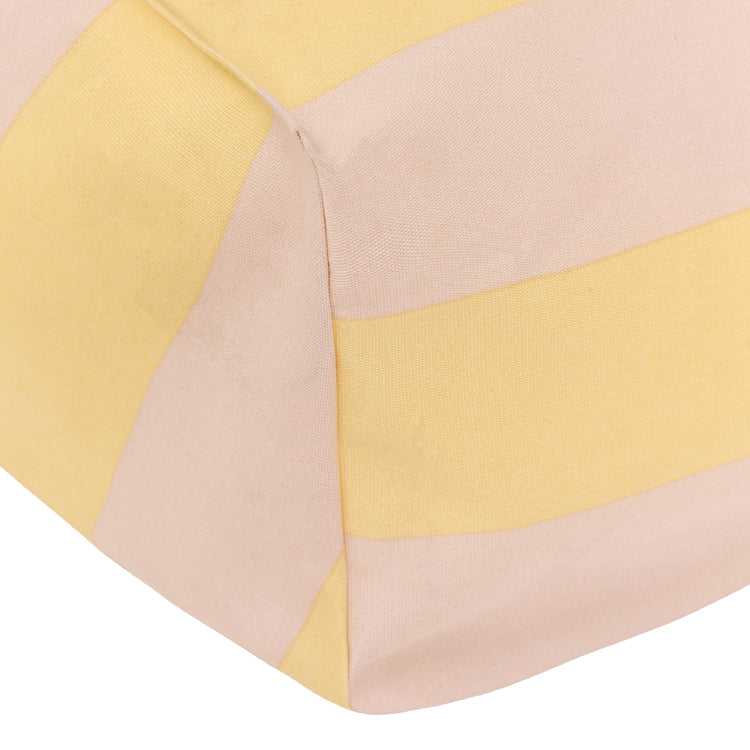 VIBES. Outdoor armchair beanbag - kid size - Yellow Pink Stripes