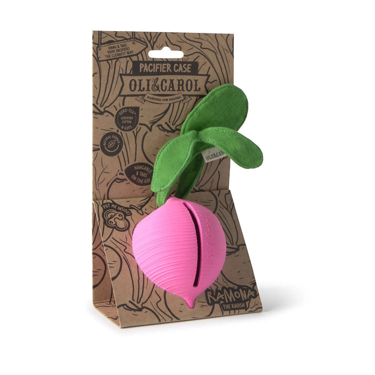 OLI&CAROL. Ramona the Radish Pacifier Case