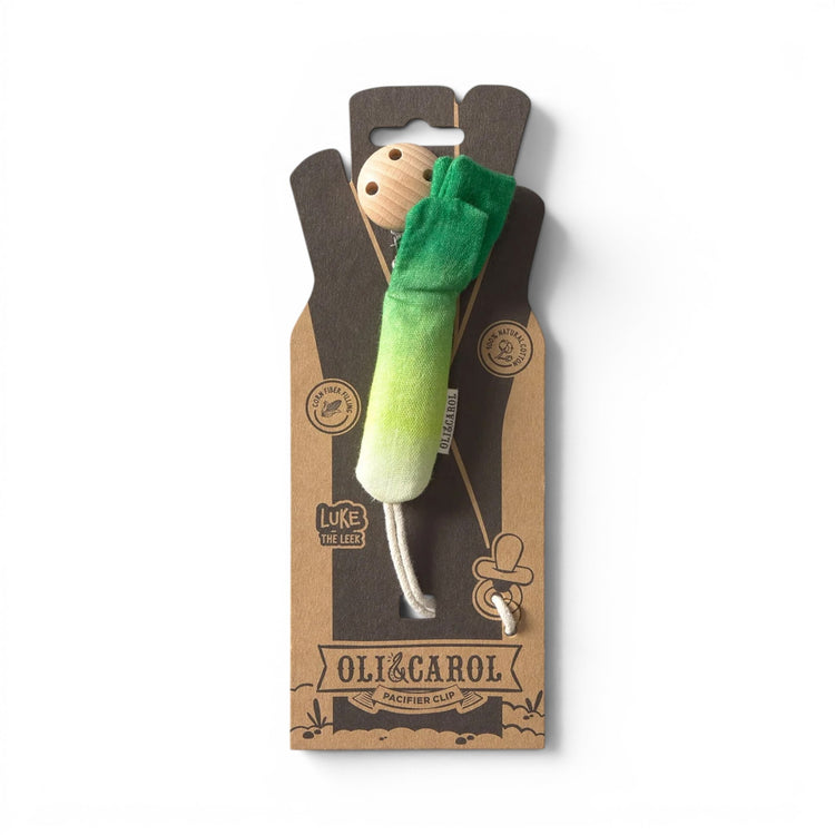 OLI&CAROL. Pacifier hanger Leek