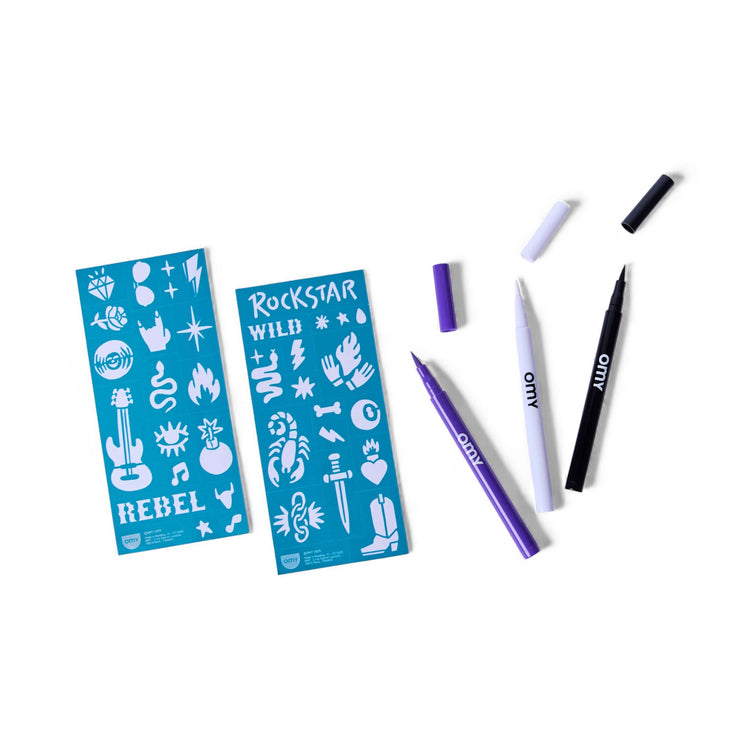 OMY. Σετ ζωγραφικής δέρματος Tattoo Art - Rock Club