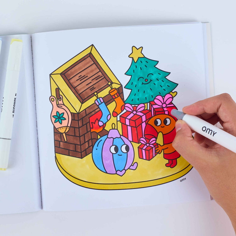 OMY. Βιβλίο ζωγραφικής Cozy Art Christmas