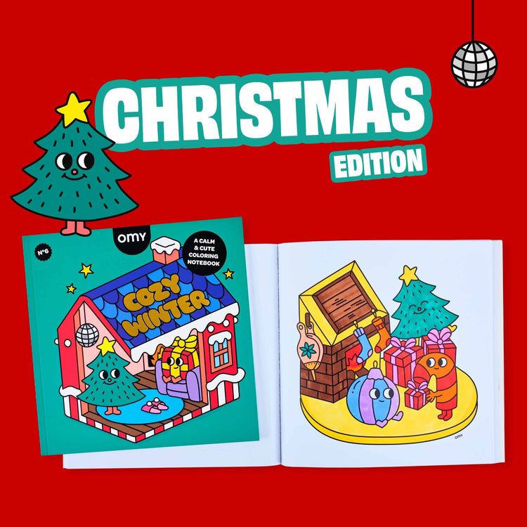 OMY. Βιβλίο ζωγραφικής Cozy Art Christmas