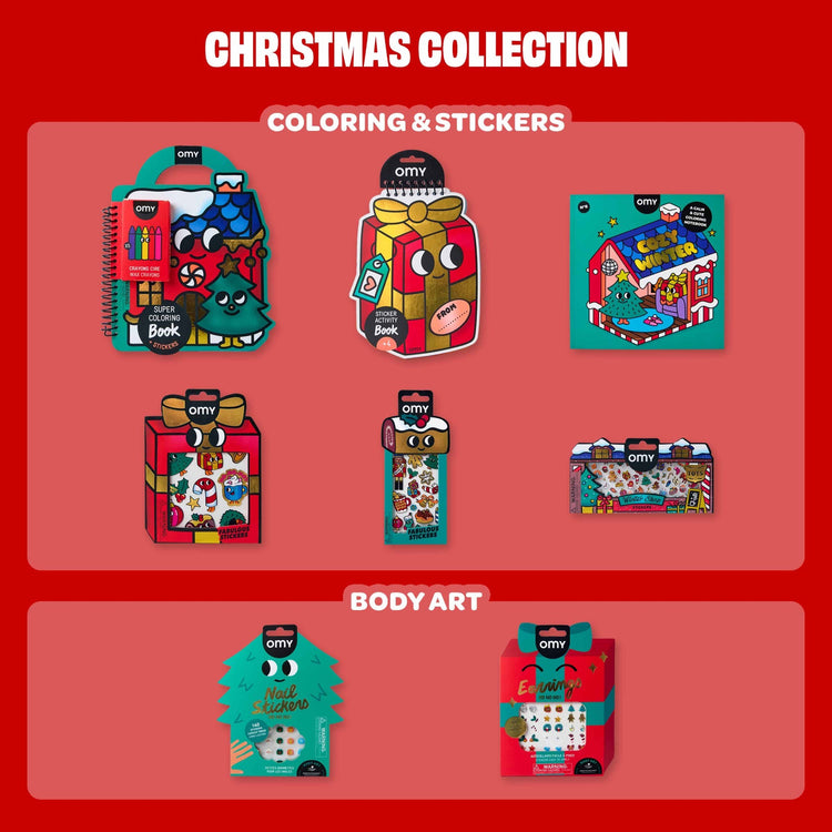 OMY. Βιβλίο ζωγραφικής Cozy Art Christmas