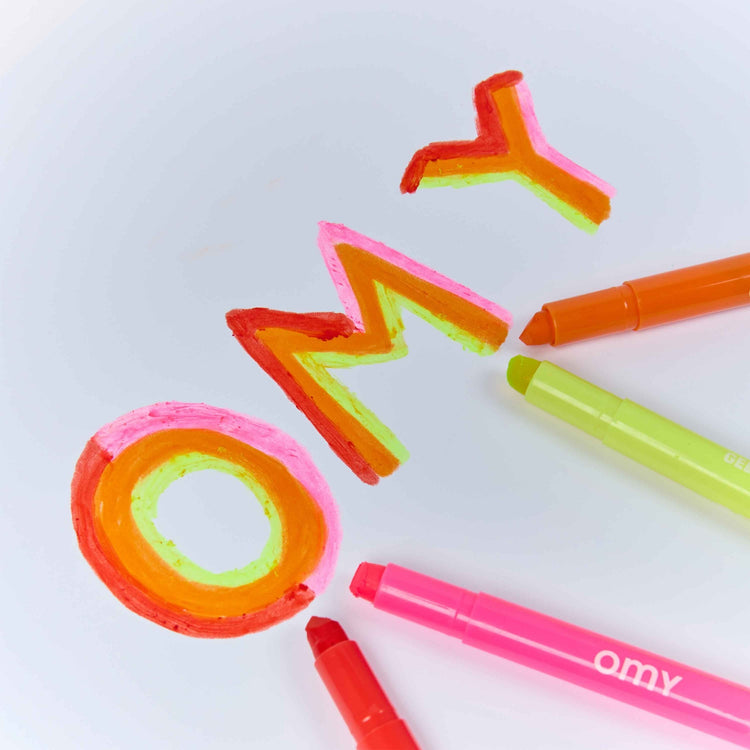 OMY. Σετ 9 κηρομπογιές Gelly Flow