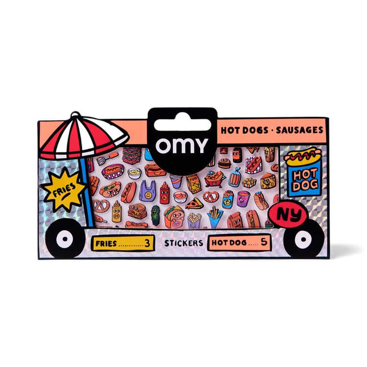 OMY. Assorted Stickers BOUTIQUE - HOT DOG Shop