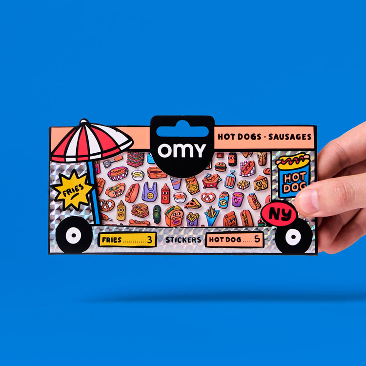 OMY. Σετ αυτοκόλλητα BOUTIQUE - HOT DOG Shop