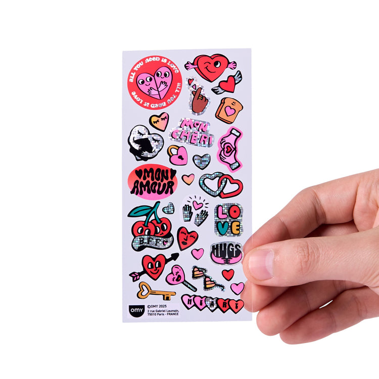 OMY. Σετ αυτοκόλλητα ICONIC - Love