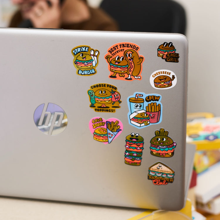 OMY. Assorted Stickers BIG - Burger