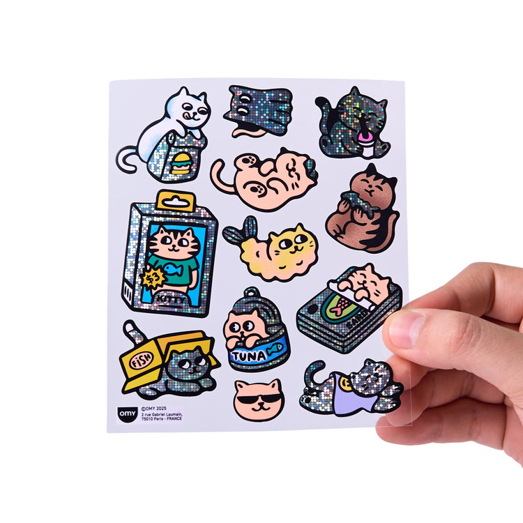 OMY. Assorted Stickers BIG - Kitty
