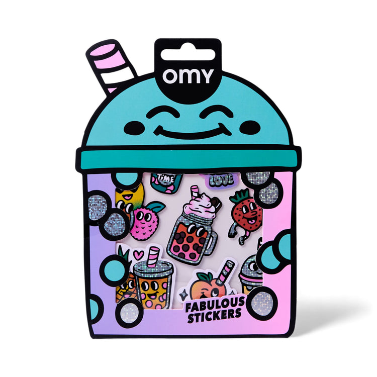 OMY. Assorted Stickers BIG - Bubble Tea