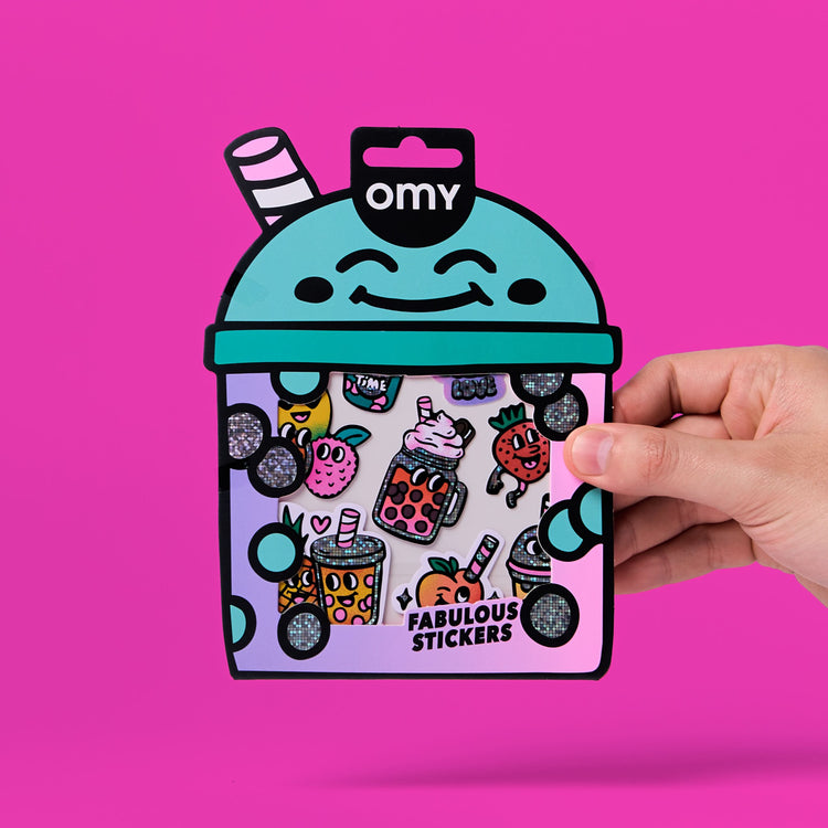 OMY. Σετ αυτοκόλλητα BIG - Bubble Tea